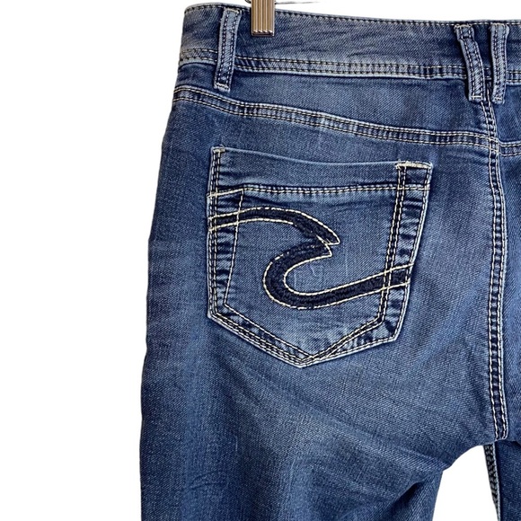 Silver Jeans Dark Blue Ankle Jeans - Picture 9 of 15